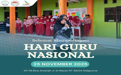 Peringatan Hari Guru di MI Bina Amanah: Menginspirasi, Mengabdi, Tanpa Henti